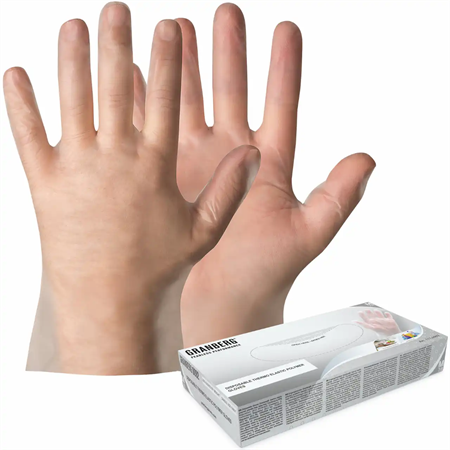 Engångshandske T.E.P puderfri klar S Granberg 0092